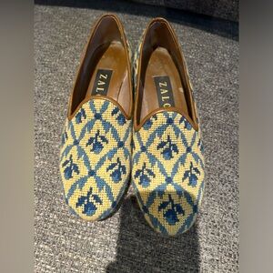 Zalo embroidered Smoking Slippers